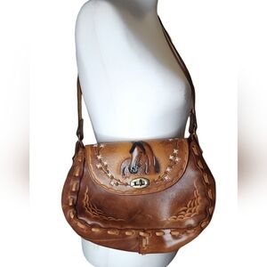 Matt & Debbie Stine Vintage Genuine Leather Crossbody and Wallet